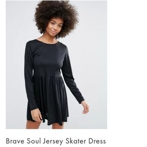 Brave Soul Jersey Skater Dress